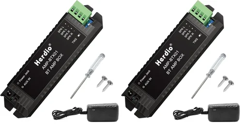 Vista 8 de Herdio Amplificador de audio para el hogar Bluetooth 2.0 Sistema receptor de canales para altavoces pasivos con AUX TWS adecuado para techo, marino