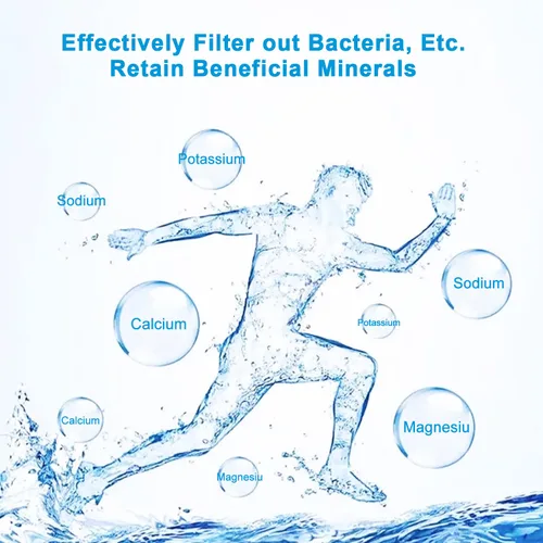 Vista 5 de Eiree UF33 Sistema de Filtro de Agua de 6 Etapas de Ultrafiltración Bajo el Fregadero, Filtro de Agua Bajo el Mostrador con Conexión Directa al