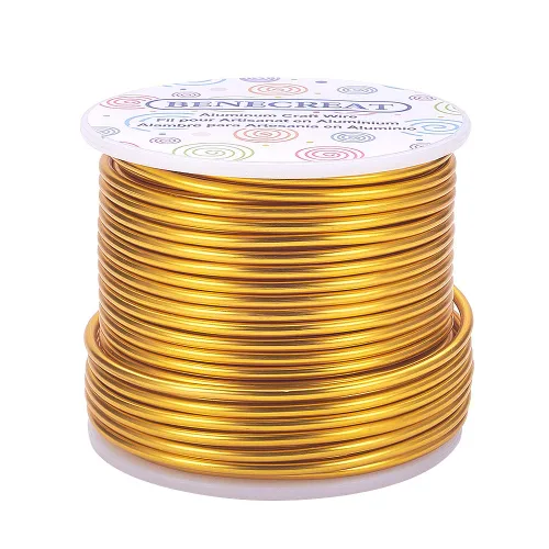 Vista 50 de BENECREAT -Alambre de aluminio para joyería de calibre 9, 55 pies, alambre metálico flexible para esculpir, ideal para manualidades de Halloween