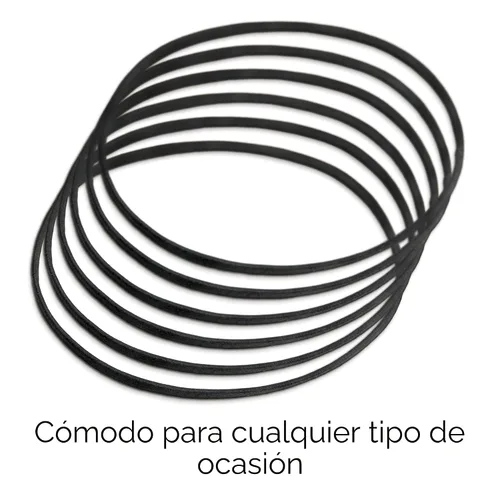 Vista 4 de GOODY Diadema Ouchless para Cabello Fino de Mujer Plana Estrecha, Negro, 6