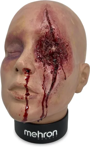 Vista 3 de Mehron Professional cara para práctica de maquillaje y pintura facial para estudiantes.