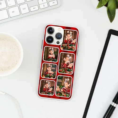Vista 4 de CUBICER Fundas personalizadas para teléfono, fotos de aniversario personalizadas, a prueba de golpes, regalos de boda para mujeres, hombres