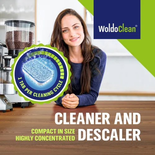 Vista 3 de WoldoClean - Tabletas descalcificadoras 2 en 1 para cafeteras 6 x 0.56 oz