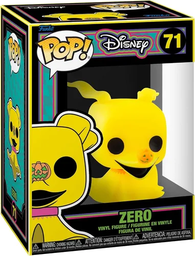 Vista 2 de Funko Disney: La pesadilla antes de Navidad - Zero (luz negra)