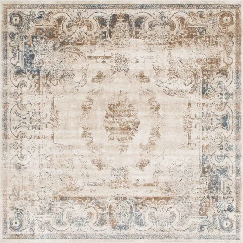 Vista 15 de Unique Loom Chateau Collection - Alfombra de área, 5 x 8 pies, color beige