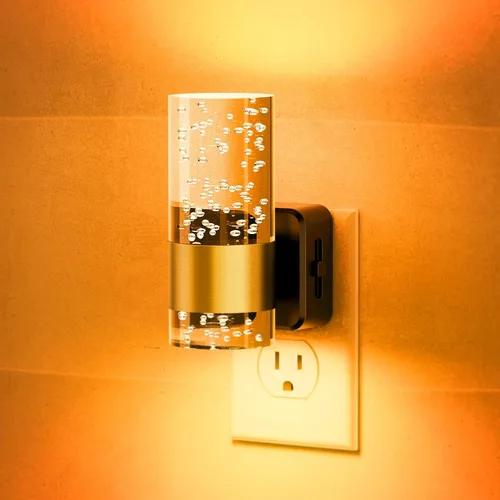 Vista 10 de JandCase Luz Nocturna de Vela, Luces Nocturnas que se Enchufan a la Pared, Blanco Suave 3000K, Brillo Ajustable 0-100LM, Sensor de Anochecer a