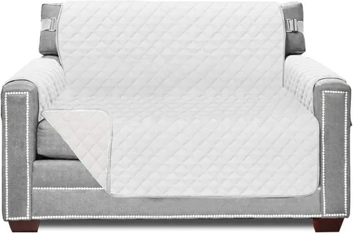 Vista 172 de Sofa Shield - Funda para sofá Loveseat con correa patentada, protector de cojín, funda reversible diseñada en EE. UU. resistente a manchas