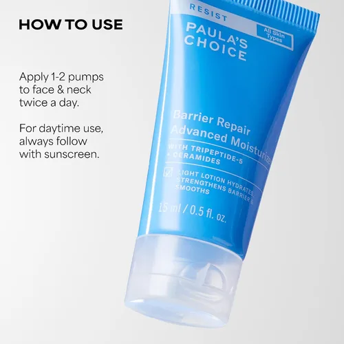Vista 4 de Paula's Choice RESIST Barrier Repair - Hidratante facial avanzado con ceramidas, péptidos, crema facial de hidratación profunda para arrugas