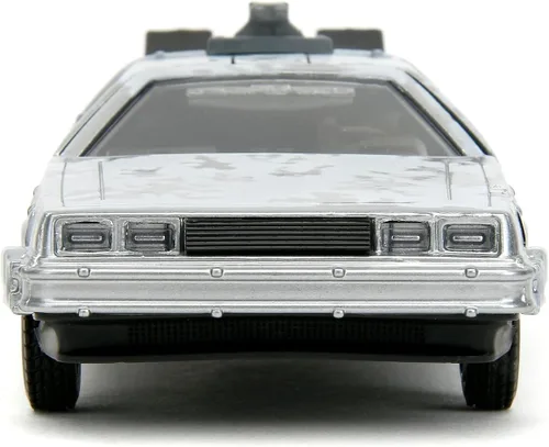 Vista 2 de Jada Volver al futuro 1:32 Time Machine Frost - Coche fundido a presión, juguetes para niños y adultos