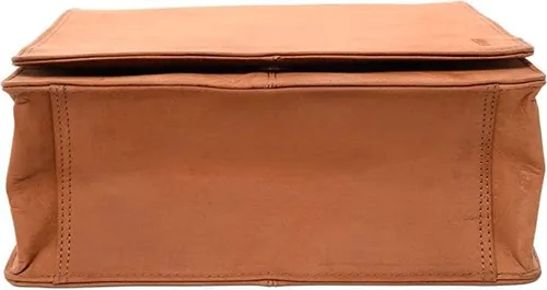 Vista 7 de LEABAGS Bolso de mensajero de cuero Cuero auténtico de búfalo hasta 13 pulgadas para laptop Bolsa de hombro Bandolera Maletín Trabajo Vintage