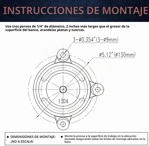 Vista 6 de Forward 1304 - Tornillo de banco de 4 pulgadas de hierro dúctil para el hogar, tornillo de banco de 4" para el propietario de la casa con yunque
