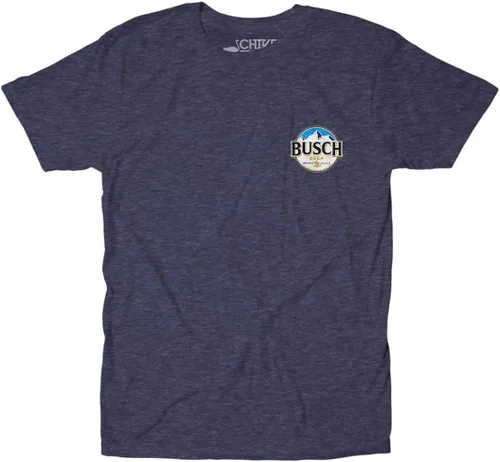 Vista 2 de Busch Beer Clear & Bright As Mountain Air Gone Fishing Hunting Season T-Shirt