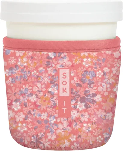 Vista 77 de Sok It IceCreamSok Cubierta de Neopreno Aislante (Floral Abstracto, Pintas de Helado Rectas)