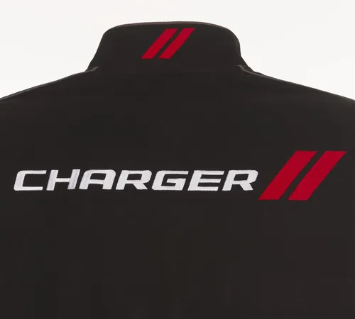 Vista 6 de JH DESIGN GROUP Dodge Charger - Chaqueta de sarga clásica bordada para hombre