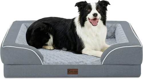 Vista 77 de Camas ortopédicas para perros grandes, cama de espuma viscoelástica impermeable para mascotas grandes con lados 89x56 cm, sofá para perros grandes