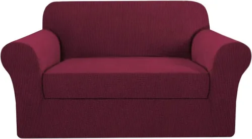 Vista 32 de H.VERSAILTEX - 2 fundas protectoras de licra suave Jacquard para respaldo de silla, lavable a máquina