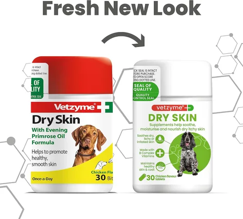 Vista 6 de Vetzyme Piel seca de perro con onagra