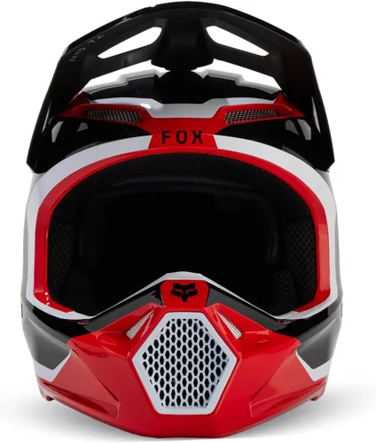 Vista 7 de Fox Racing Casco unisex para motocross V1, rojo fluorescente, XS