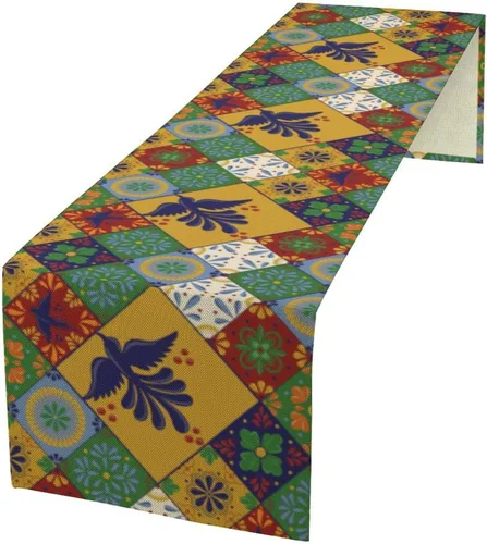 Vista 35 de Camino de mesa de mariposa, acuarela púrpura con mariposas de ensueño, camino de mesa para el hogar, interior, exterior, cocina, fiesta, decoración