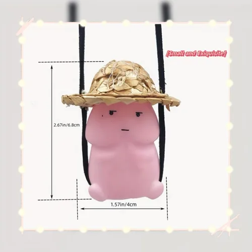 Vista 7 de Accesorios de automóvil para hombres, adorno de tablero de instrumentos para decoración de salpicadero, espejo retrovisor, lindo