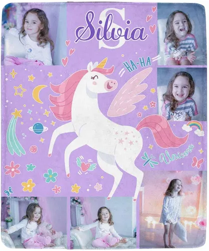 Vista 33 de Artsadd Mantas personalizadas con nombre para bebés niños y niñas, mantas de bebé personalizadas con nombre, manta personalizada para niños
