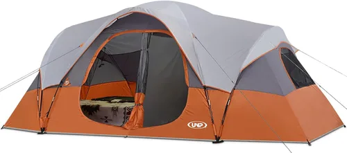 Vista 10 de UNP Tienda de campaña para 10 personas, tiendas familiares, fiestas, tienda de campaña para festivales de música, grande, fácil de instalar, 5