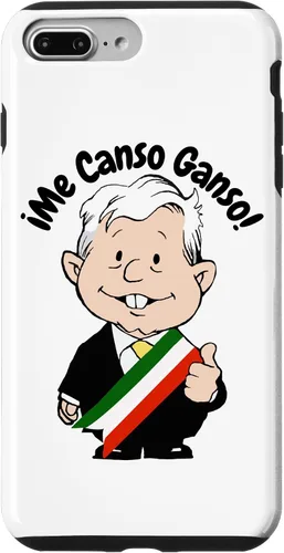 Vista 12 de Carcasa para iPhone 16 AMLO Amlito Me Canso Ganso Divertida y linda caricatura mexicana Muñeco