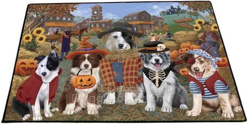 Vista 12 de Doggie of the Day Border Collie Dogs Floor Mat - 4th of July Independence Day - Best Dog Doormat - Protector Decor - Unique Portrait Art - Premium