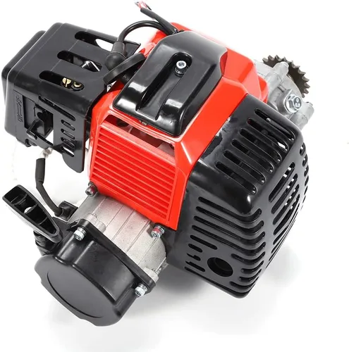 Vista 5 de CNCEST Motor completo de 2 tiempos de 49 CC, arranque de motor de un solo cilindro refrigerado por aire, perfecto para bicicletas de bolsillo