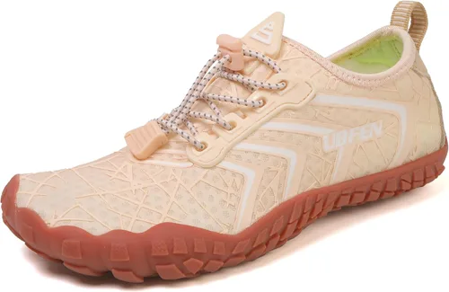 Vista 20 de UBFEN Zapatos acuáticos para natación, para hombre y mujer, para deportes de playa, secado rápido, descalzos para navegación, pesca, buceo, surf