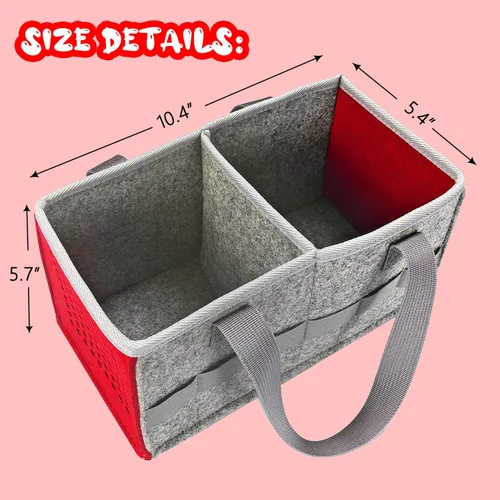 Vista 4 de GISEO Estuche de transporte para el juego de iniciación Toniebox y bolsa de almacenamiento para la estatuilla Tonie, bolsa plegable de juguete Rojo
