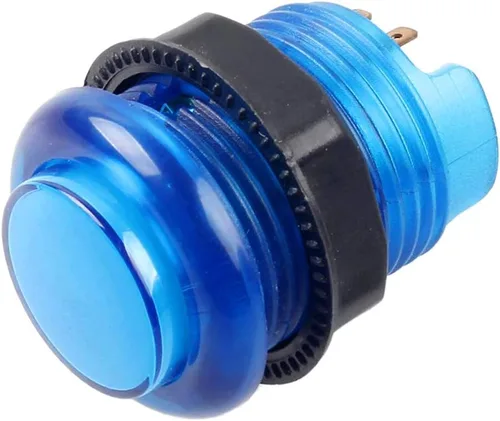 Vista 5 de EG STARTS 5 luces LED de arcade de 1.57 pulgadas, interruptor integrado, botones iluminados de 5 V para juegos de máquinas de arcade, kit
