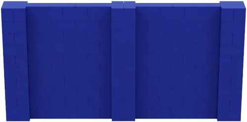 Vista 113 de EverBlock Kit de pared de 5 x 4 pies Bloques de construcción modulares Sistema de pared para edificios, pantallas y estructuras Divisor