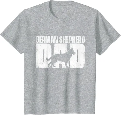 Vista 36 de Camiseta de pastor alemán para el día del padre del dueño de perros caninos, Negro