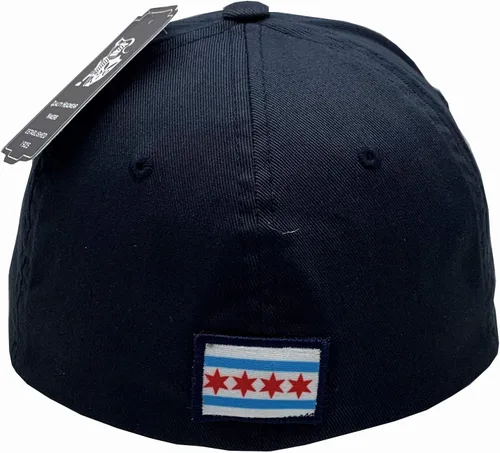 Vista 3 de Wrigley Field Chicago 1914 Flex Fit - Gorro de natación, color azul marino