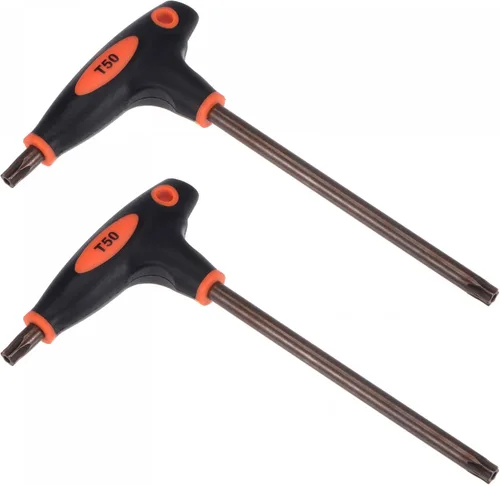 Vista 13 de uxcell Llave Torx a prueba de manipulaciones T15 con mango en T de doble extremo, acero S2 2 unids