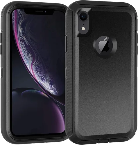 Vista 14 de Co-Goldguard Funda para iPhone XR, [3 capas] [a prueba de golpes] [a prueba de caídas] para iPhone XR, funda de protección resistente para iPhone