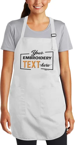 Vista 16 de TEEAMORE Delantales bordados personalizados para mujeres y hombres, añade tu texto de chef para parrilla de cocina, delantal personalizado