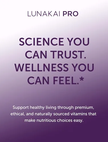 Vista 5 de Lunakai PRO USA Made NMN Suplemento 500mg 6 en 1 con TMG y Resveratrol 98% - NAD+ diario y apoyo energético para un envejecimiento saludable y salud