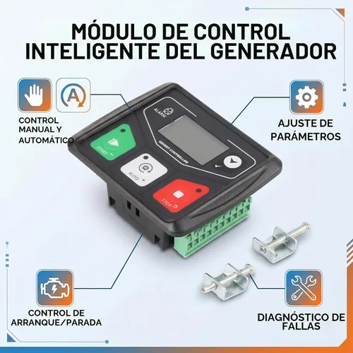 Vista 4 de Controlador automático del generador de parada de arranque DC30D resistente a la intemperie para el monitor de falla de la red eléctrica del ATS