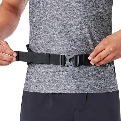 Vista 4 de Nathan Cinturón de correr ajustable con cremallera, cremallera, bolsillo resistente a la intemperie y dos bolsillos rápidos para equipo de correr