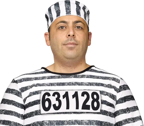 Vista 3 de FunWorld Disfraz de Jailbird o Prisionero