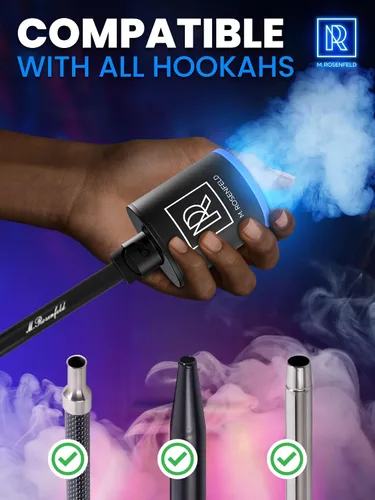 Vista 5 de Bomba de arranque de cachimba - Bomba de cachimba con batería recargable de 1300 mAh - Ventilador eléctrico portátil de cachimba y arrancador