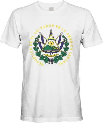Vista 8 de Cybertela Camiseta de hombre Escudo de Armas de El Salvador