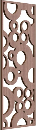Vista 40 de 9 3/8"W x 24 3/8"H x 1/4"T Farwell Decorativos Paneles de Pared de Madera Calado, Hickory