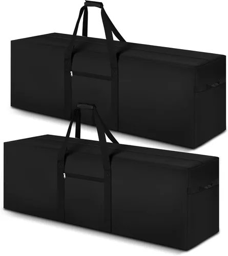 Vista 21 de Bolsa de lona de almacenamiento grande, Negro, Bolsa de lona