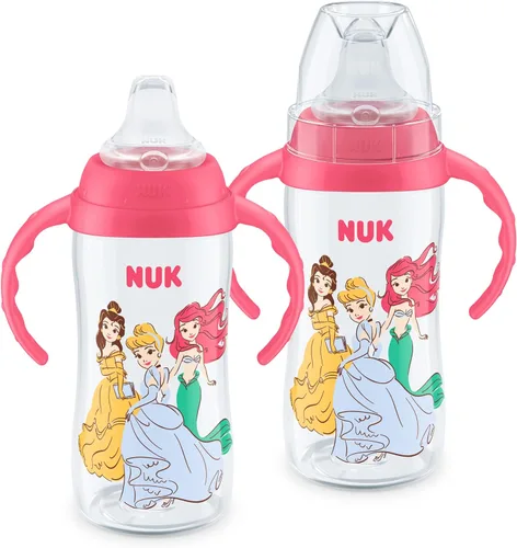 Vista 14 de NUK Disney Princess - Vaso grande para aprender, 10 onzas, paquete de 2 unidades, sin BPA, a prueba de derrames