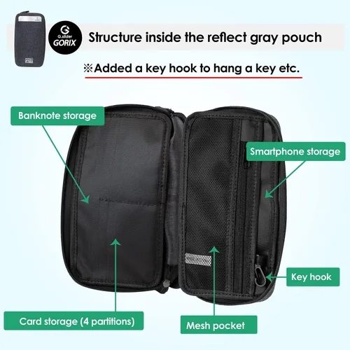 Vista 3 de GORIX Ciclo cartera bolsa bolsa impermeable teléfono móvil caso carretera MTB bicicleta (BKPW (edición global))