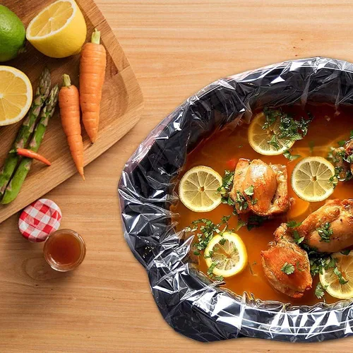 Vista 6 de 16 forros para olla de cocción lenta, tamaño pequeño (11 x 16 pulgadas), bolsas de cocina desechables para cocina de 1 a 3 cuartos de galón, seguras