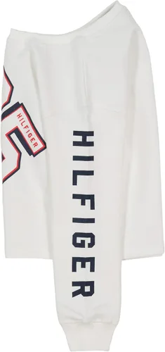 Vista 2 de Tommy Hilfiger Sudadera de forro polar con cuello redondo para niña